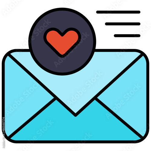 Communication, email, favourite, heart Icon