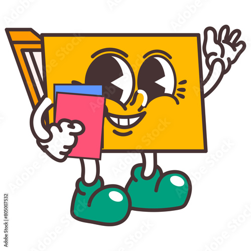 Retro Cartoon Vector Hand Drawn