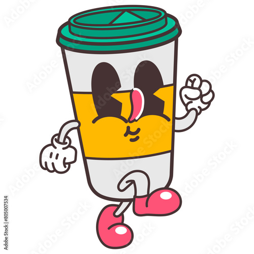 Retro Cartoon Vector Hand Drawn