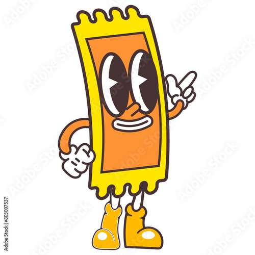 Retro Cartoon Vector Hand Drawn