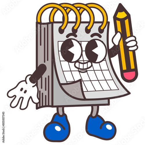 Retro Cartoon Vector Hand Drawn