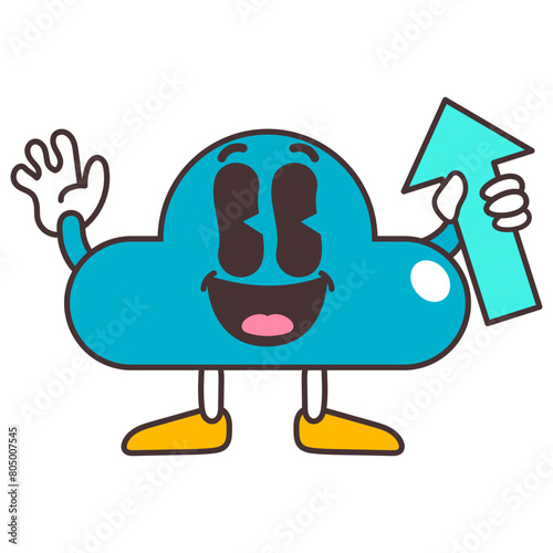 Retro Cartoon Vector Hand Drawn