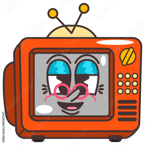 Retro Cartoon Vector Hand Drawn