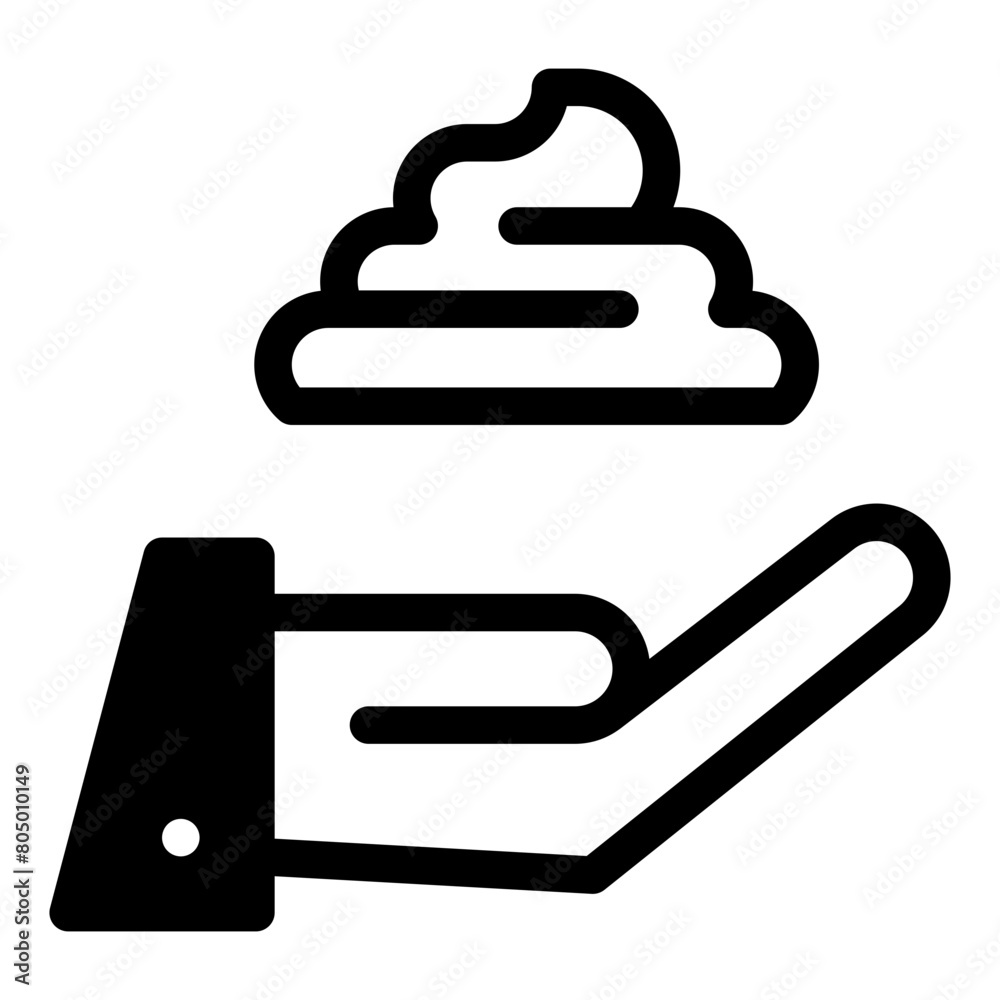 Barber, cream, foam, shaving, soap, wash Icon Barber, cream, foam, shaving, soap, wash Icon