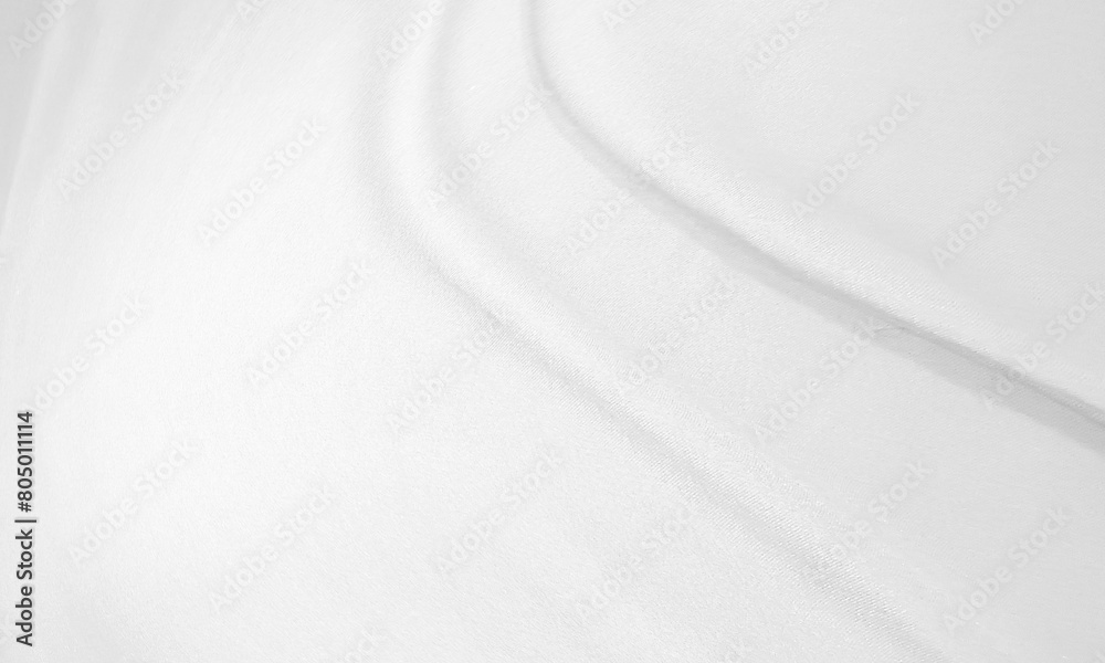 Fototapeta premium Soft white wrinkled fabric for graphic design or wallpaper