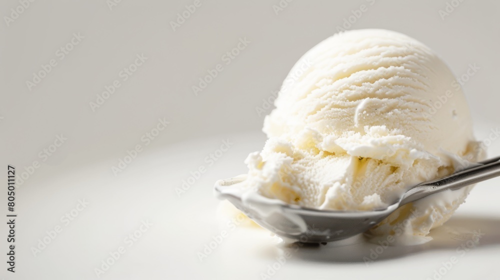 delicious ice cream on a white background