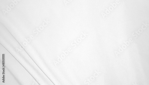 Soft white wrinkled fabric for graphic design or wallpaper