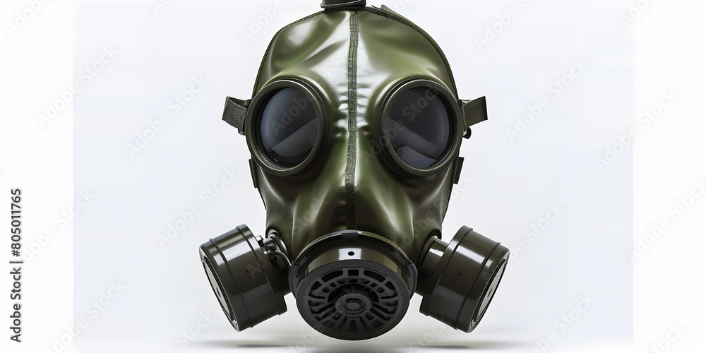 Portrait of soldier in chemical protection armor and gas mask looking up.
Portrait of soldier in chemical protection armor and gas mask looking up.