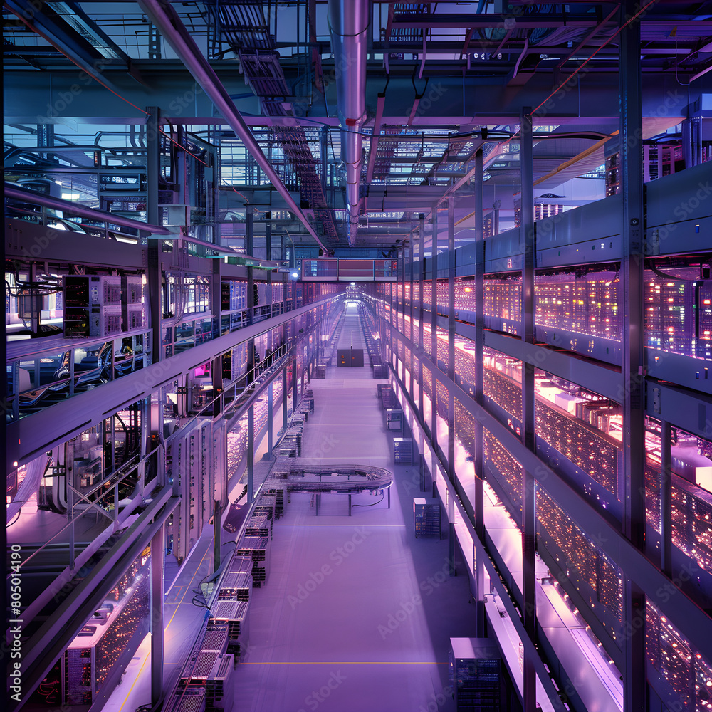 Illuminated Data Centre: Crypt of the Modern Information Age