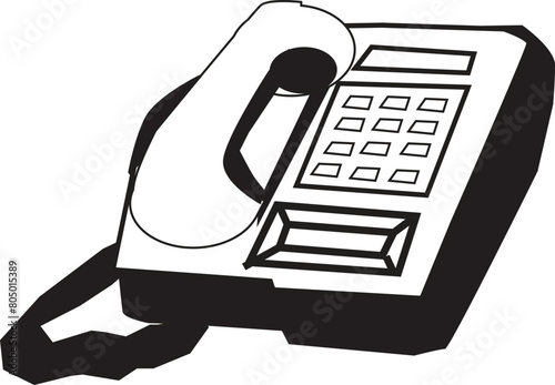 illustration of a telephone