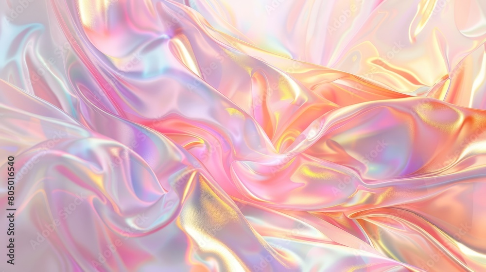 Abstract, vibrant image of iridescent fabric, ideal for backgrounds in creative design and artistic projects. Abstract, vibrant image of iridescent fabric, ideal for backgrounds in creative design and artistic projects.