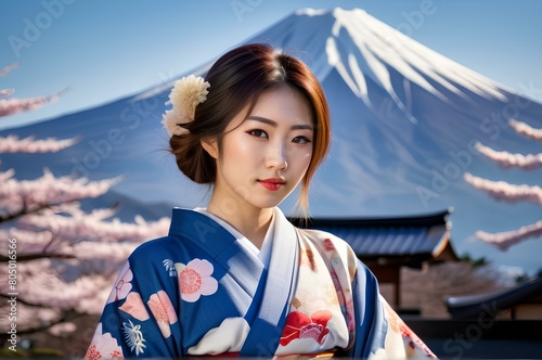 Japanese girl, japanese girl in kimono, portrait of a person in a kimono, portrait of a woman in kimono, japan culture photo