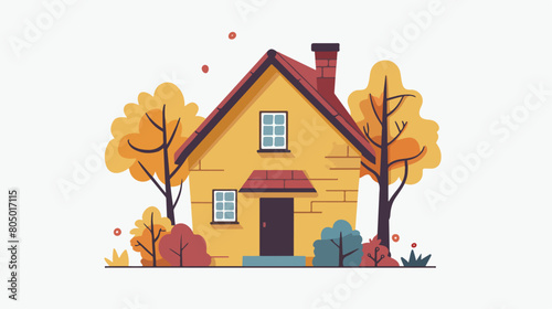 Sweet home design over white background vector illustration