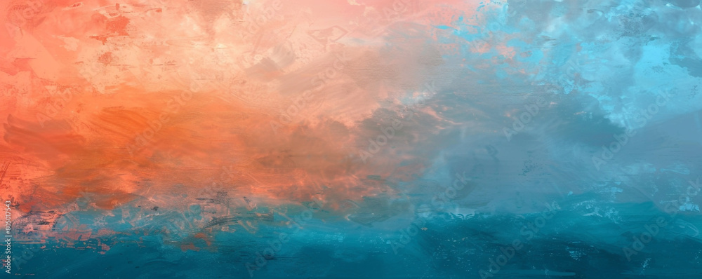 serene blend of dusk tangerine and sky blue, ideal for an elegant abstract background serene blend of dusk tangerine and sky blue, ideal for an elegant abstract background