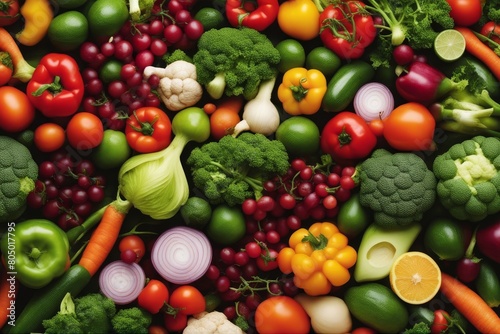 'various fresh vegetables vegetable food top white view background healthy eating isolated ingredient nourishment tomatoes diet up high concept green red vegetarian organic salad table frame onion'