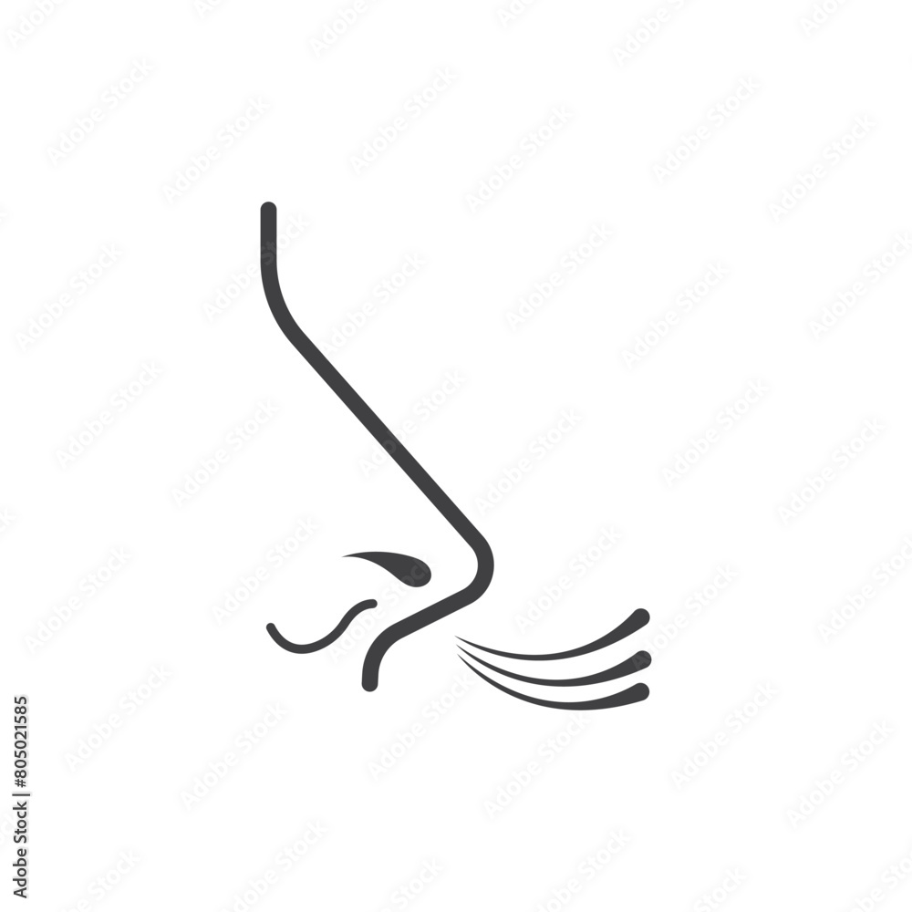 Fototapeta premium Nose icon illustration