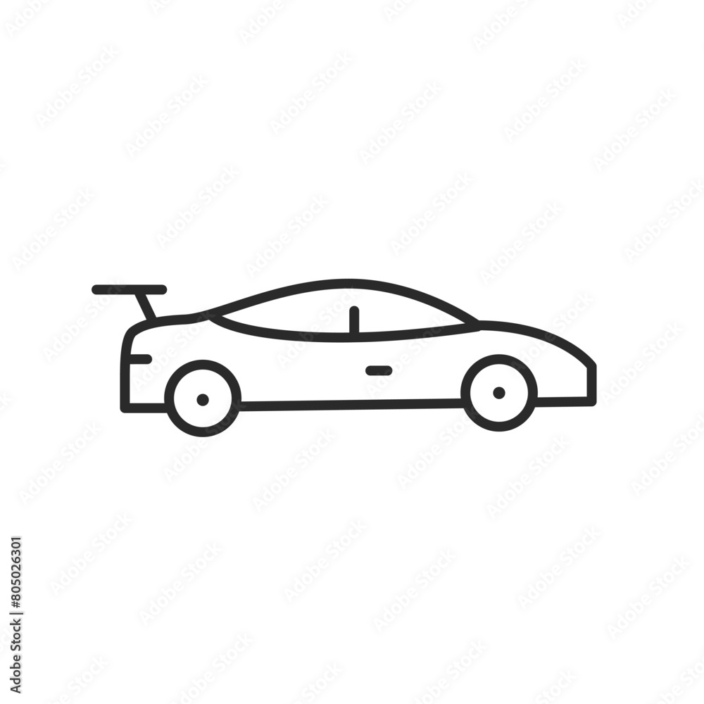 Sports car icon. Simple and dynamic icon ideal for web and app interfaces needing a representation of speed and luxury in personal transportation. Vector illustration Sports car icon. Simple and dynamic icon ideal for web and app interfaces needing a representation of speed and luxury in personal transportation. Vector illustration