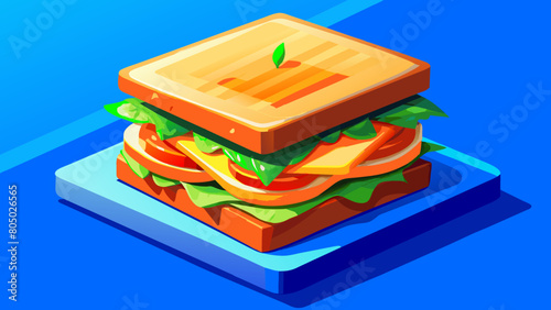 sandwich, on a white background