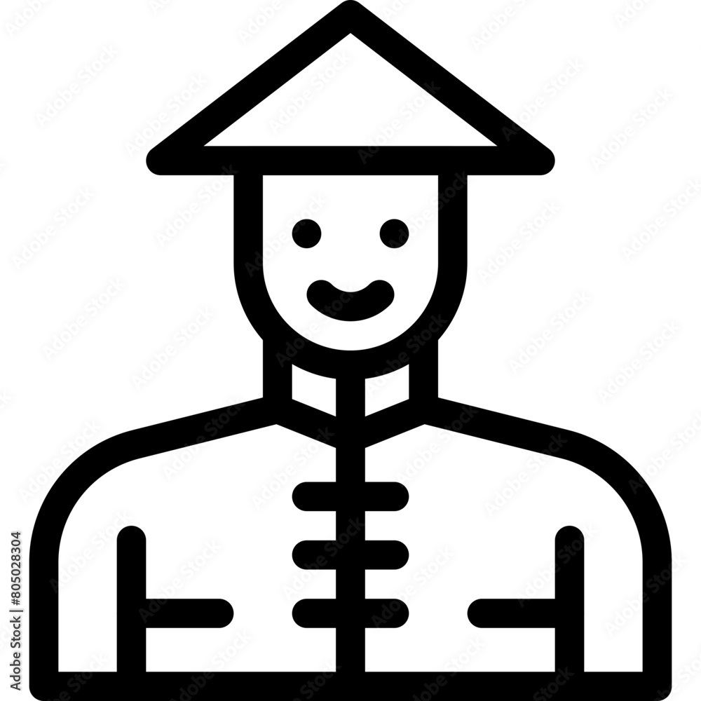 Avatar, chinese, farmer, male, man Icon Avatar, chinese, farmer, male, man Icon