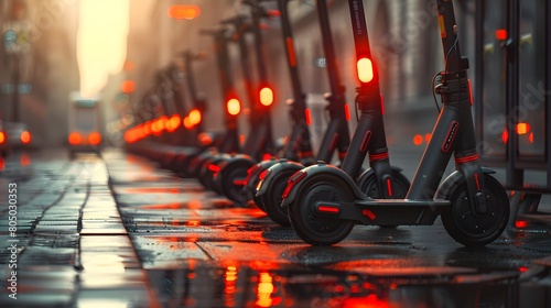  an electric scooter fleet for urban mobility photo