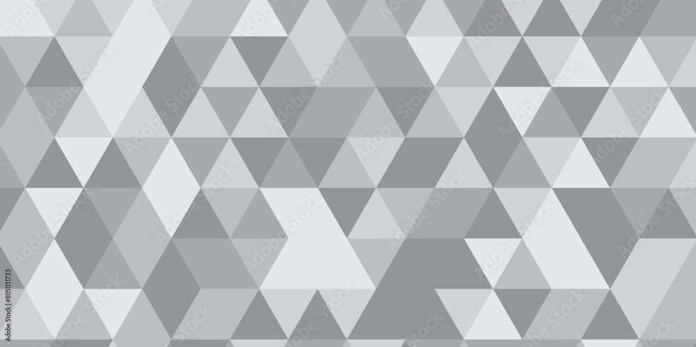Abstract geometric white and gray background seamless mosaic and low polygon triangle texture wallpaper. Triangle shape retro wall grid pattern geometric ornament tile vector square element. Abstract geometric white and gray background seamless mosaic and low polygon triangle texture wallpaper. Triangle shape retro wall grid pattern geometric ornament tile vector square element.