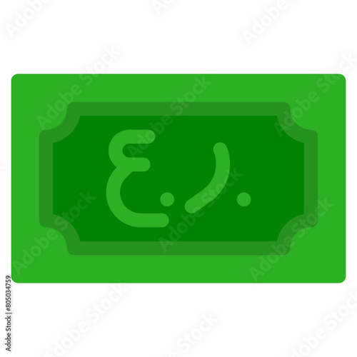 Omani rial, banknote, country, money, cash Icon