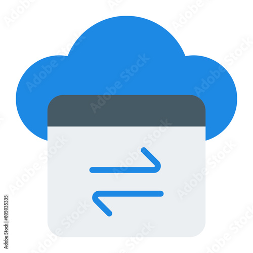 Cloud Computing flat icon