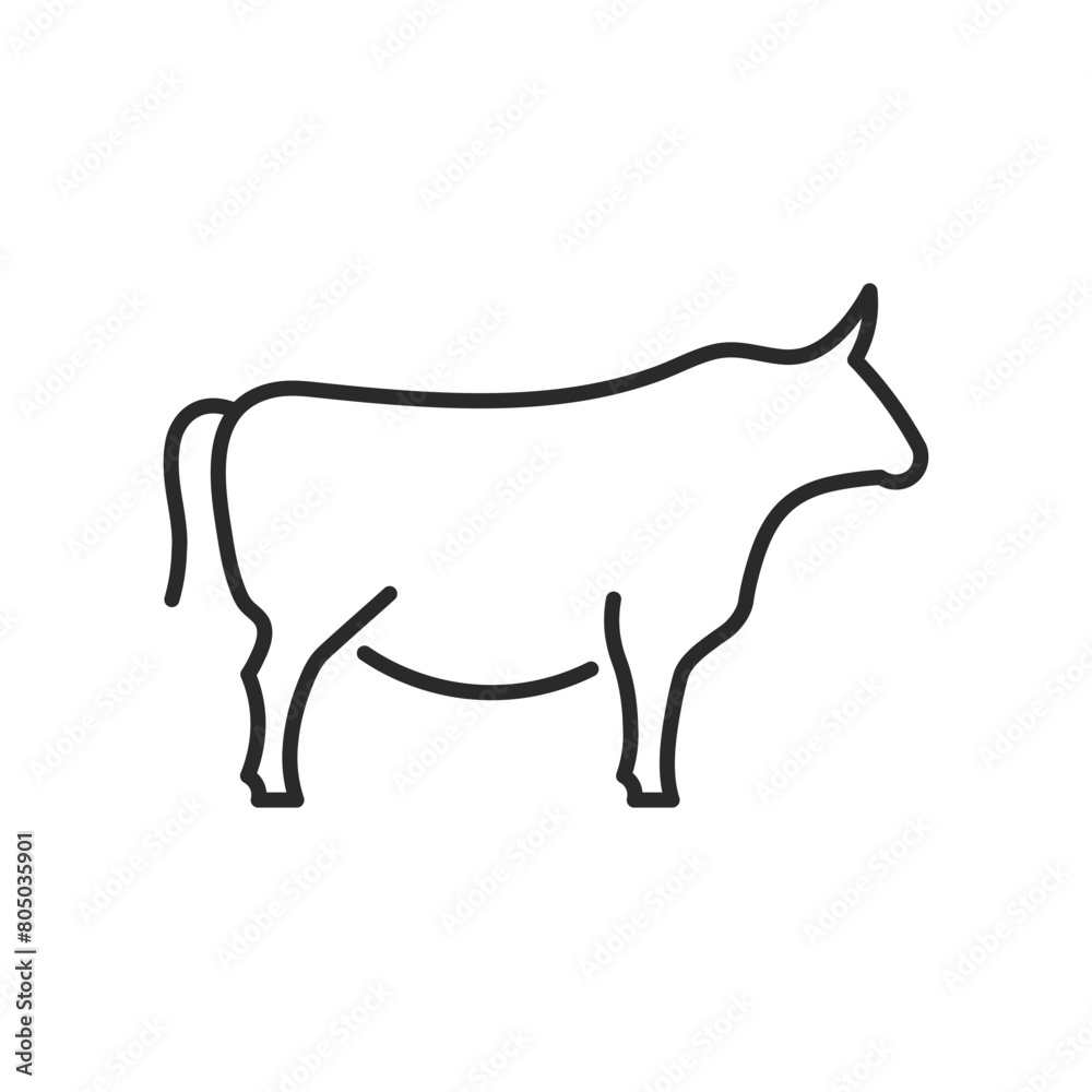 Bull icon. Simple representation of a bull, often associated with strength and agriculture. Used in a variety of contexts from farming to finance (bull market). Vector illustration Bull icon. Simple representation of a bull, often associated with strength and agriculture. Used in a variety of contexts from farming to finance (bull market). Vector illustration