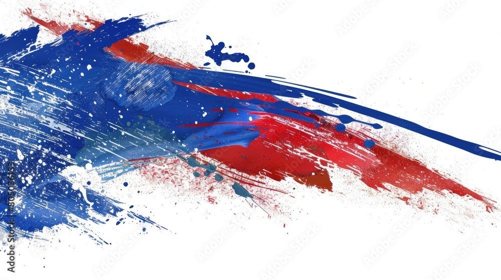 Guam Flag in Abstract Brush Stroke Effect. Patriotic National Art of Country's Flag Guam Flag in Abstract Brush Stroke Effect. Patriotic National Art of Country's Flag
