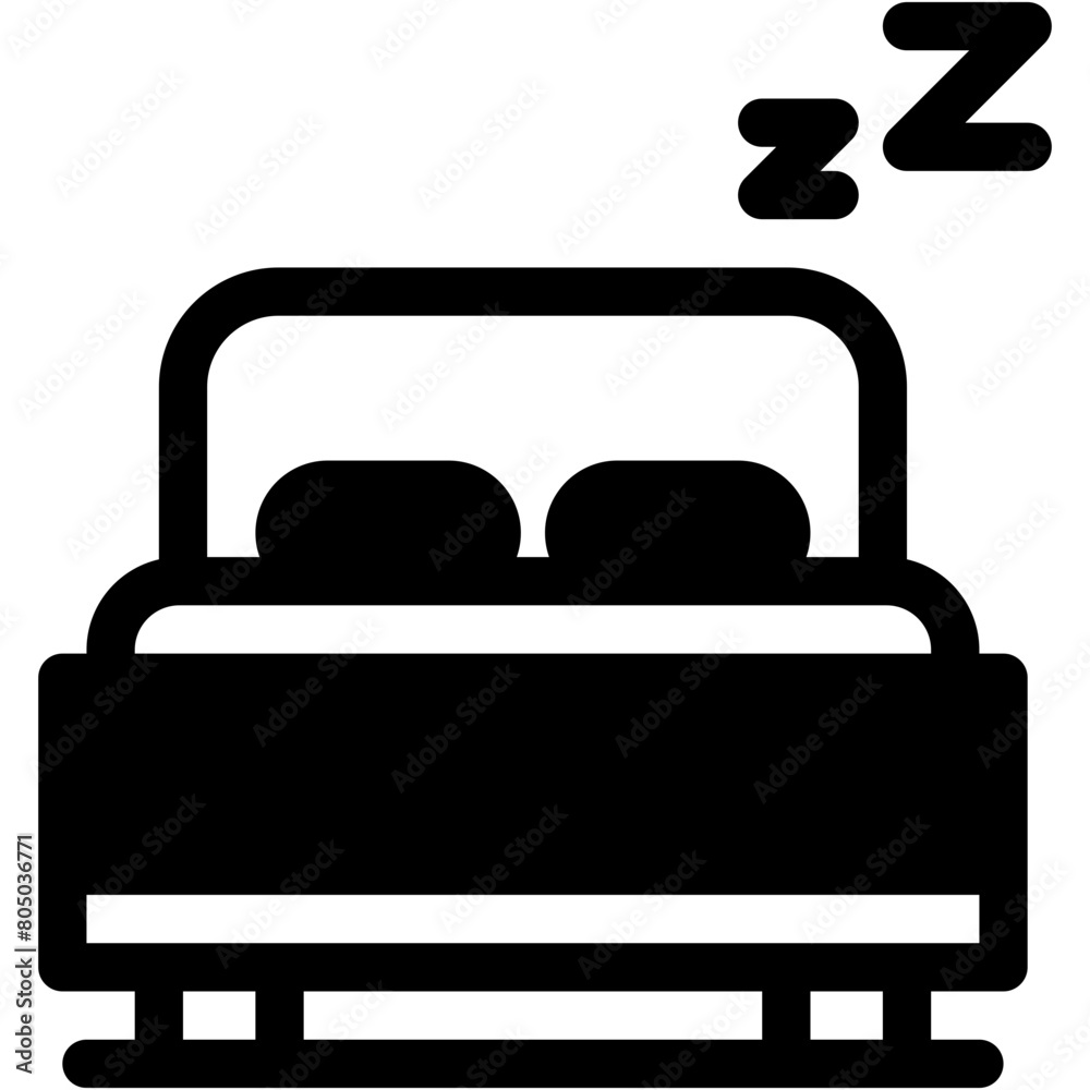 bed, rest, sleep, bedroom, furniture Icon bed, rest, sleep, bedroom, furniture Icon