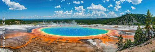 Emerald Beauty of Grand Prismatic Spring  National Park  Wyoming