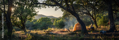 A Quiet, Starlit Night: An Enchanting Display of Wilderness Camping in the Heart of Texan State Parks photo