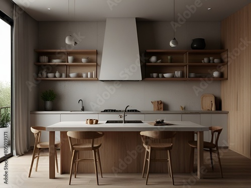 modern kitchen interior