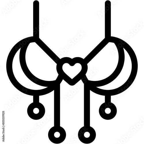 bra, undergarment, heart , love and romance, miscellaneous, valentines day, valentine Icon