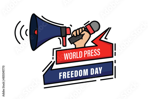 World Press Freedom Day Design Vector photo