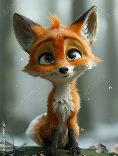 fox, 3D illustration, digital art, wildlife, mammal, animal, fox design, fox anatomy, fox fur, fox tail, fox ears, fox eyes, fox nose, fox whiskers, fox behavior, fox habitat, fox conservation, fox sp
