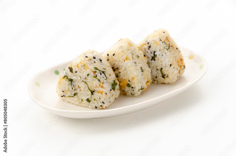 揚げ玉と大葉のおむすび 揚げ玉と大葉のおむすび