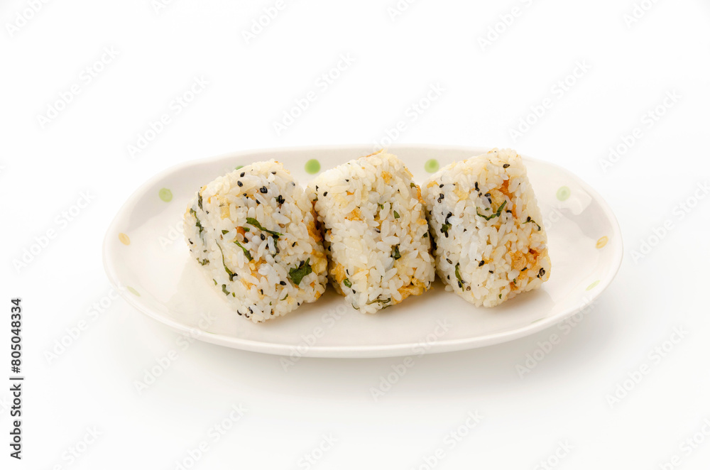 揚げ玉と大葉のおむすび 揚げ玉と大葉のおむすび