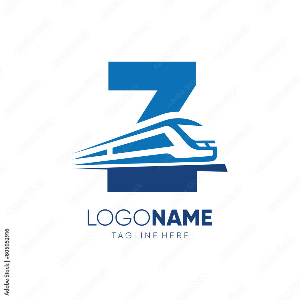 Letter Z Fast Train Logo Design Vector Icon Graphic Illustration Letter Z Fast Train Logo Design Vector Icon Graphic Illustration