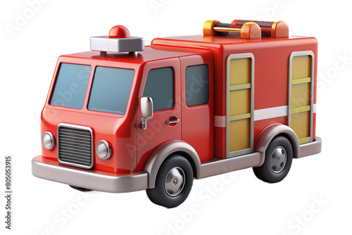 Fire Truck 3D Icon