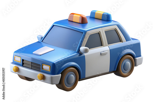 Police Car 3D Icon