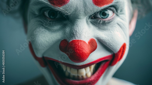 Welt Witze Tag internationaler Tag des Witzes Clown lacht gruselig Generative AI