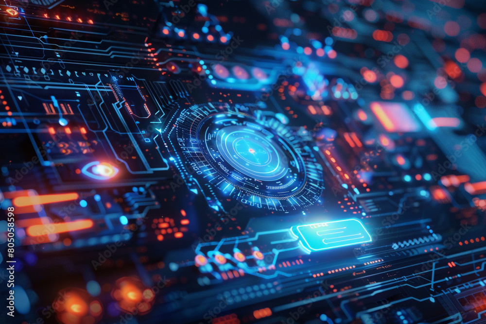 Cybervisual of AI and technology integration showcasing the blueprint of future digital infrastructures Cybervisual of AI and technology integration showcasing the blueprint of future digital infrastructures