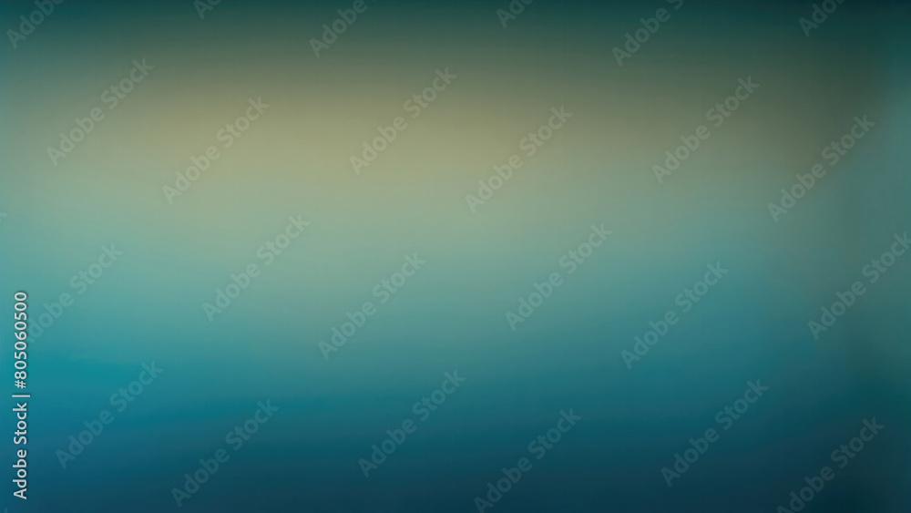 Abstract beige Blue and teal gradient dark background grainy noise texture