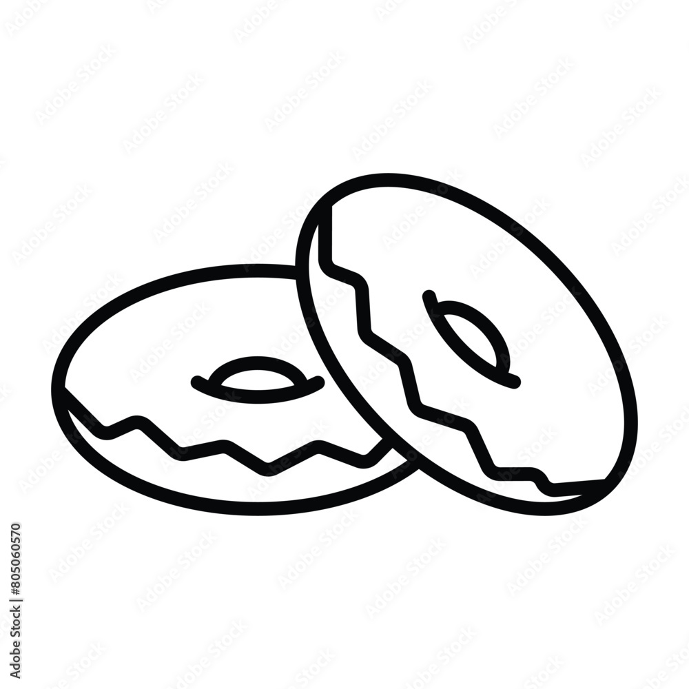 donut icon vector design template donut icon vector design template
