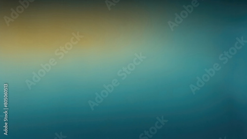 Abstract beige Blue and teal gradient dark background grainy noise texture