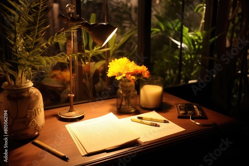 Haiku Writing Station: Visitors inspired to write haikus at a designated writing station.