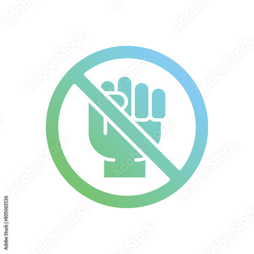 Boycott vector icon