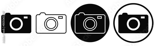 Camera icon set. photo camera icon. camera photography icon.Photo camera in flat style. vector illustration. 