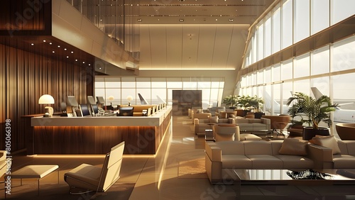 Elegance luxury airport lounge